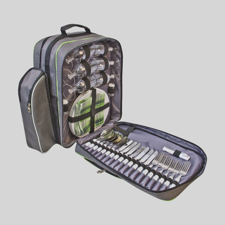 Insulated Wine Cooler Picnic Backpack Set