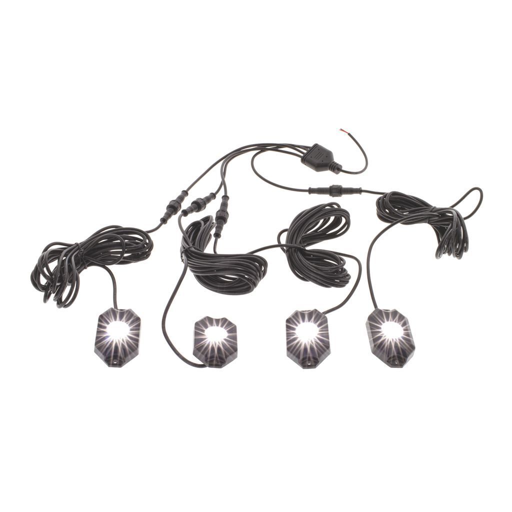 Hulk 4x4. White LED Rock Light Kit